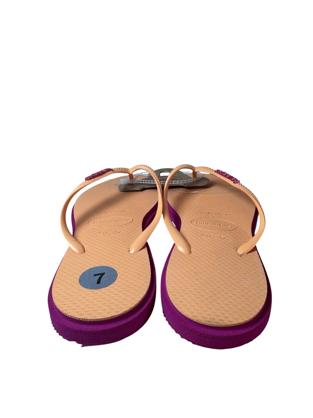 NWT Havaianas Women’s Slim Point Rose Gum Size 7 Flip Flops - Picture 4 of 8